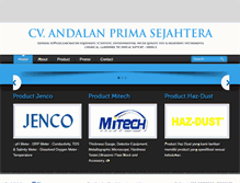 Tablet Screenshot of andalanprimasejahtera.com